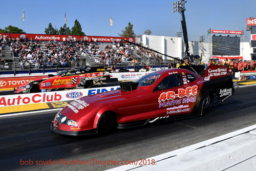 Bob Bode (near lane) - Courtney Force (far lane) - F/C
